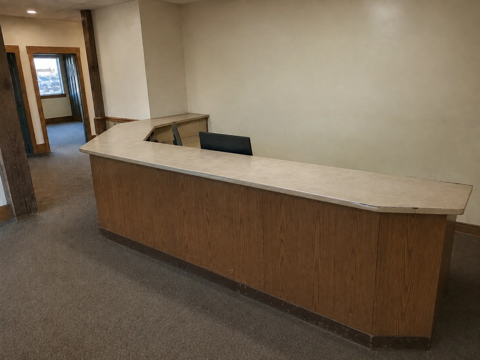 Office Reception Remodel before remodel